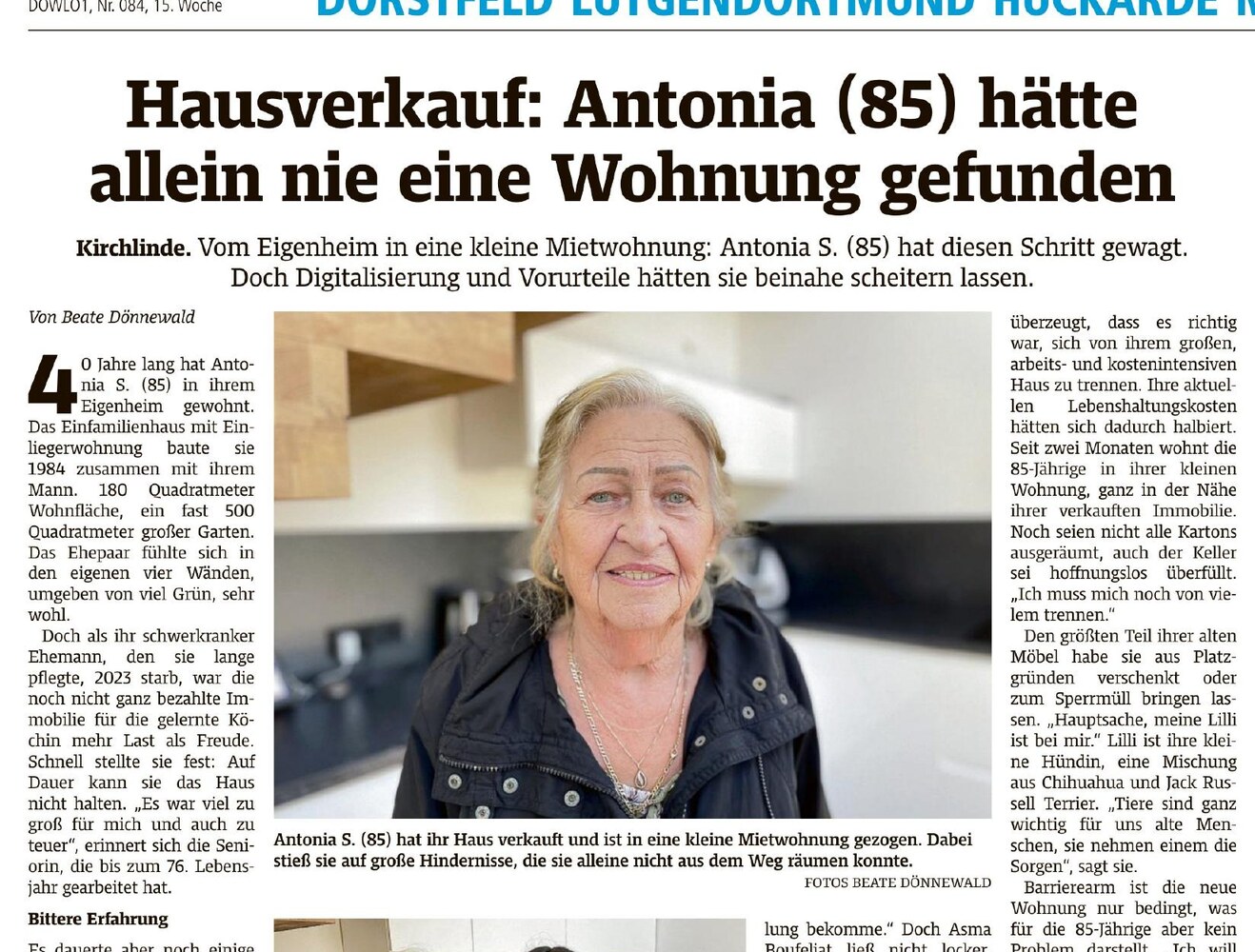 Ruhr Nachrichten Artikel über Antonia und Asma Boufeljat von ImmobilienLiebe